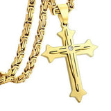 Charming Cross Chain Pendant Necklace for Men