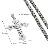 Charming Cross Chain Pendant Necklace for Men