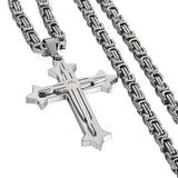 Charming Cross Chain Pendant Necklace for Men