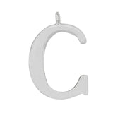 Alloy Metal Polish A-Z Alphabet Letters Pendants C Charms