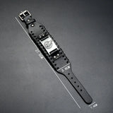 Brown/Black PU Leather Belt Bracelets Eagle Pattern Men Cuff Bangles