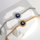 Stainless Steel Cubic Zirconia Tennis Chain Bracelets for Women