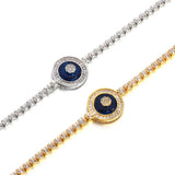 Stainless Steel Cubic Zirconia Tennis Chain Bracelets for Women