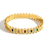 Geometric Stainless Steel Bangles for Women
