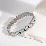 Geometric Stainless Steel Bangles for Women