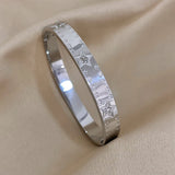 18K Plated Rhinestone Star Bangles for Women
