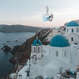 Santorini Charm Pendant 925 Silver Enamel Heart for Bracelet Jewelry