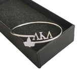 Greek Alphabet Charm Bracelet Stainless Steel