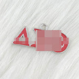 Greek Charms For Women DST Red Enamel Letter Jewelry Accessories