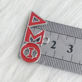 Greek Charms For Women DST Red Enamel Letter Jewelry Accessories