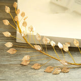Greek Goddess Bridal Leaf Tiara Headband Hairpins Forehead Jewelry