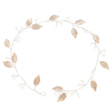 Greek Goddess Bridal Leaf Tiara Headband Hairpins Forehead Jewelry