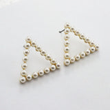 Greek Letter Sorority Pearl Earrings