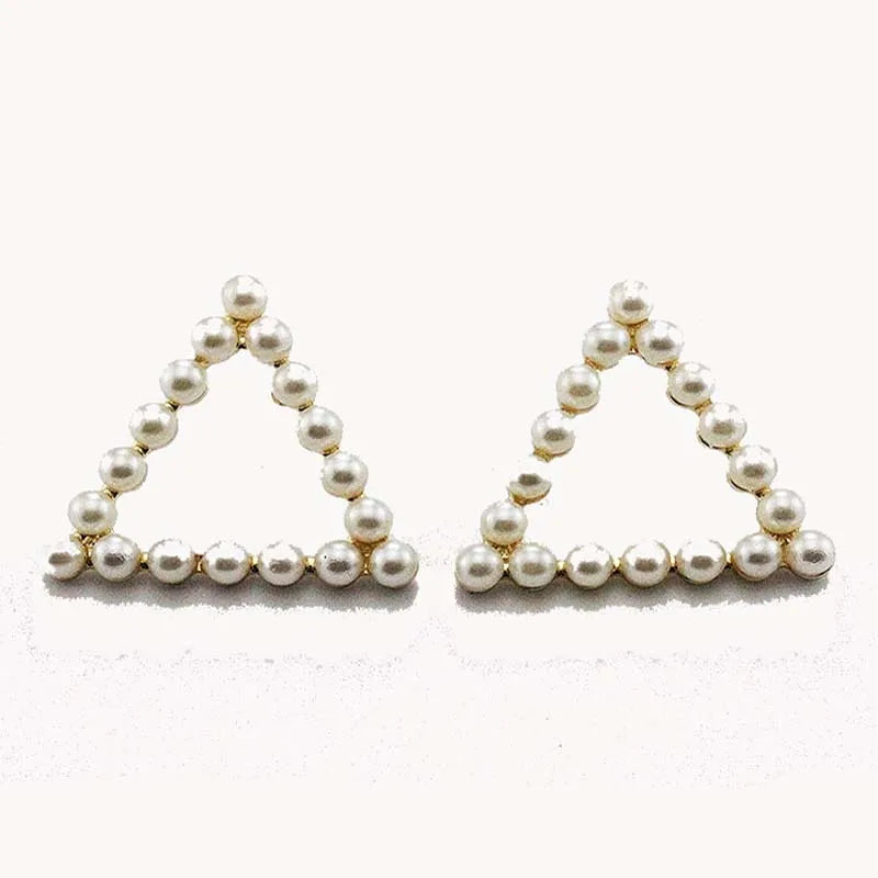 Greek Letter Sorority Pearl Earrings