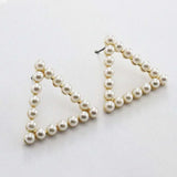 Greek Letter Sorority Pearl Earrings