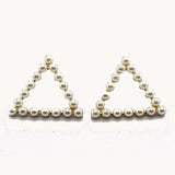 Greek Letter Sorority Pearl Earrings