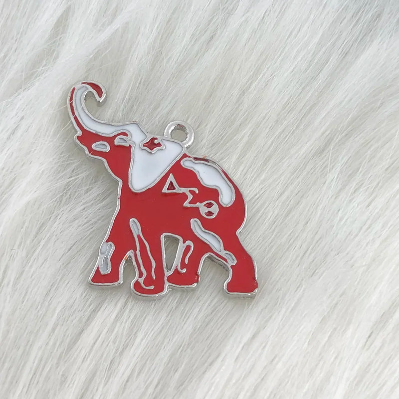 Greek Fraternity Elephant Letter Charms