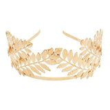 Greek Roman Goddess Olive Leaf Metal Headband Headdress Bride Tiara Wedding