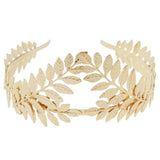 Greek Roman Goddess Olive Leaf Metal Headband Headdress Bride Tiara Wedding