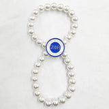 Greek Sorority ZPB Pearl 1920 Charm Bracelet Jewelry
