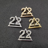 Customizable Greek Sorority High Pearl Charm Brooch Jewelry
