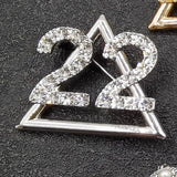 Customizable Greek Sorority High Pearl Charm Brooch Jewelry