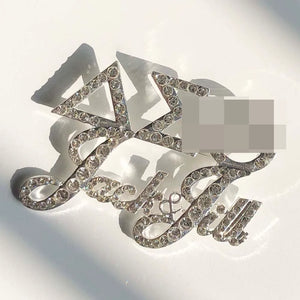 Greek Sorority Letter Brooch Charms Women Jewellry Accessories