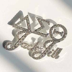 Greek Sorority Letter Brooch Charms Women Jewellry Accessories