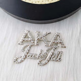 Greek Sorority Letter Brooch Charms Women Jewellry Accessories