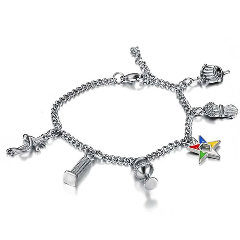 Greek University Sisters Bracelet with Oriental Star Charm