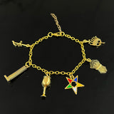 Greek University Sisters Bracelet with Oriental Star Charm