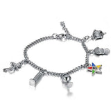 Greek University Sisters Bracelet with Oriental Star Charm