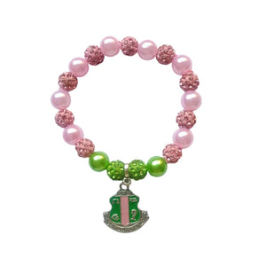Greek Alphabet Sorority Pendant Bracelet