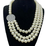 Greek Letters Sorority Shield Crest Necklace