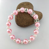 Greek Sorority Symbol Letter Charm Bracelet Set