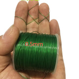 Green 304 Stainless Steel Rubber Wire Rope Collar 0.38mm-2.0mm
