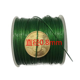 Green 304 Stainless Steel Rubber Wire Rope Collar 0.38mm-2.0mm