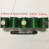 Green 304 Stainless Steel Rubber Wire Rope Collar 0.38mm-2.0mm