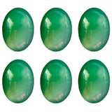 Green Agate 18*25mm Oval Minerale Gemstone Reiki Home Decoration