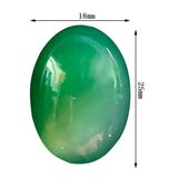 Green Agate 18*25mm Oval Minerale Gemstone Reiki Home Decoration