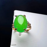 Adjustable Copper Stone Ring With Zircon