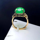 Adjustable Copper Stone Ring With Zircon