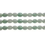 Green Aventurine Faceted Oval Beads 6x8mm Strand Natural Stone