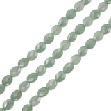 Green Aventurine Faceted Oval Beads 6x8mm Strand Natural Stone