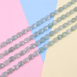 Green Aventurine Faceted Oval Beads 6x8mm Strand Natural Stone
