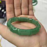 Green Aventurine Jade Stone Beads Bracelet Natural Gemstone Jewelry Bangle