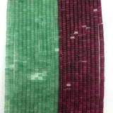Green Aventurine Red Ruby Heishi Gemstone Beads 2*4/4*13MM