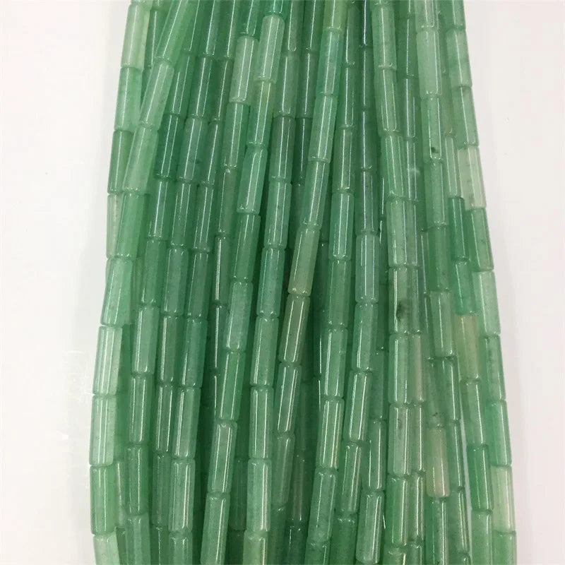 Green Aventurine Red Ruby Heishi Gemstone Beads 2*4/4*13MM