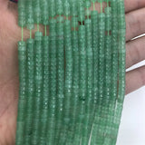 Green Aventurine Red Ruby Heishi Gemstone Beads 2*4/4*13MM