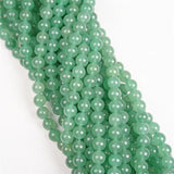 Green Aventurine Stone Beads Round Smooth Loose Spacer Beads